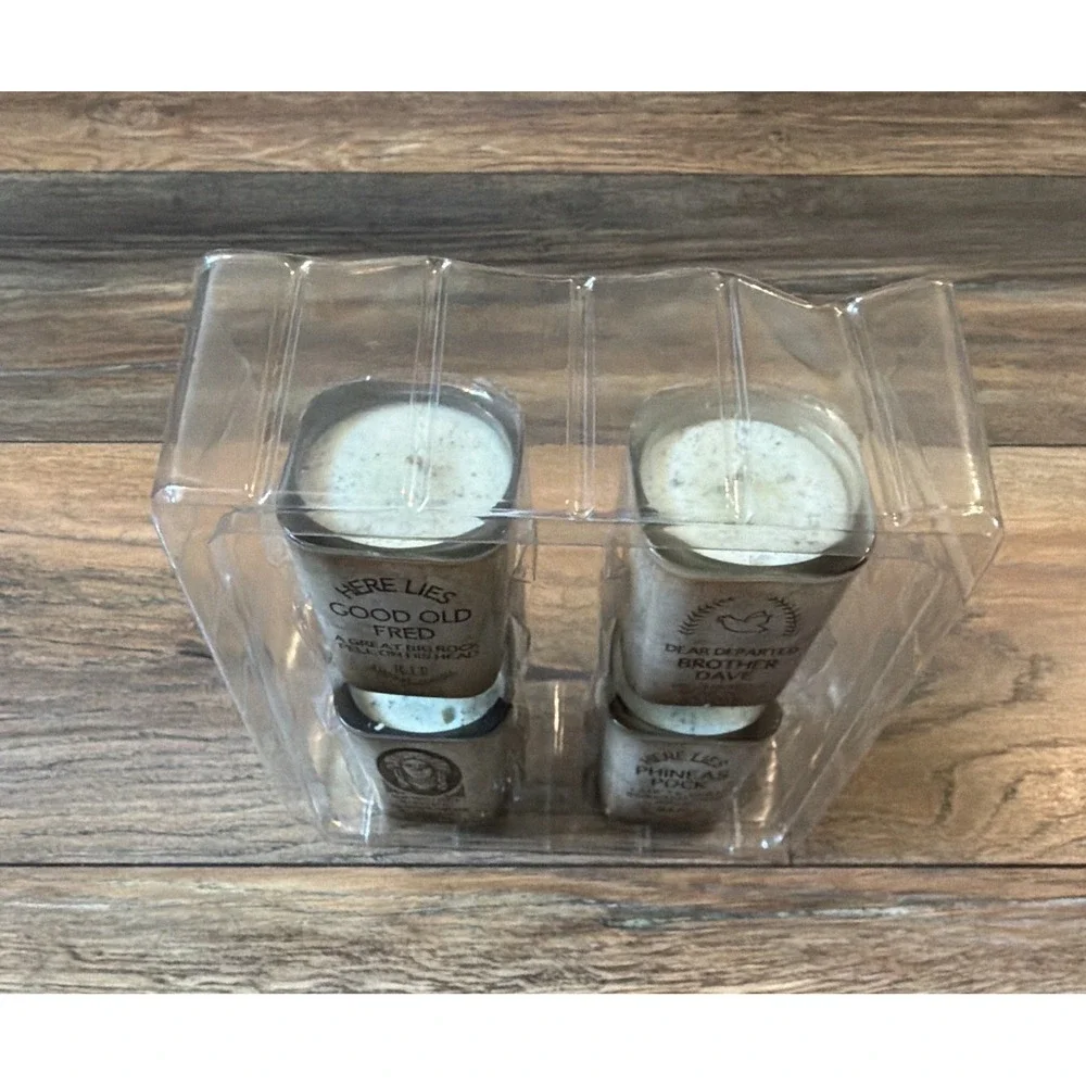 Haunted Mansion Inspired Handmade Scented Glitter Candles Set of 4 Halloween